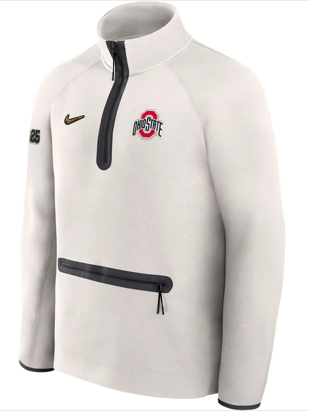 Nike Media Day Pullover with Black Trim and Ohio State Logo